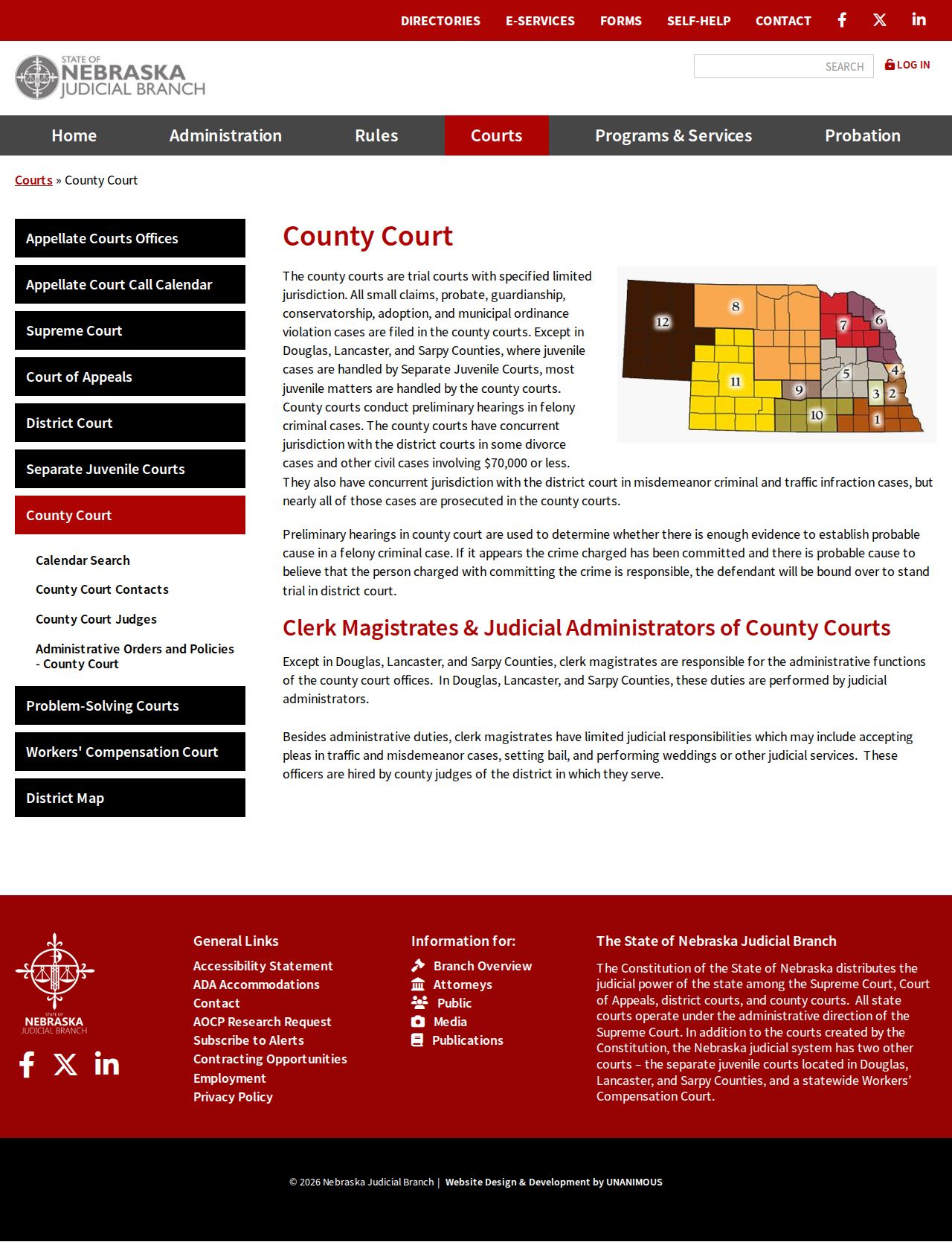 Thayer criminal docket County Court overview