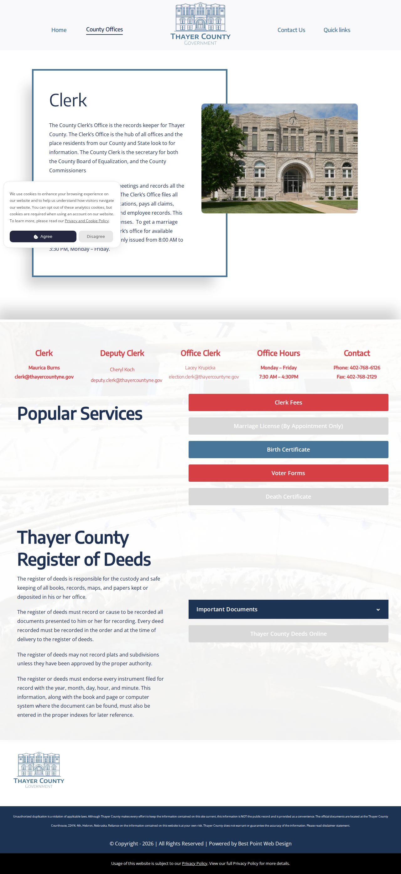 Deshler court docket source with city government information